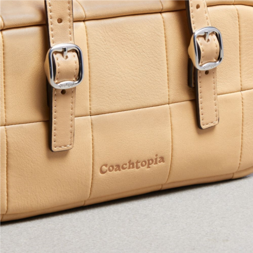 Coach Alter/Ego Mini Satchel Bag In Checkerboard Upcrafted Leather With Crossbody Strap