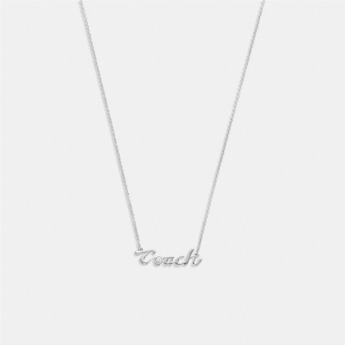 COACH Logo Script Necklace