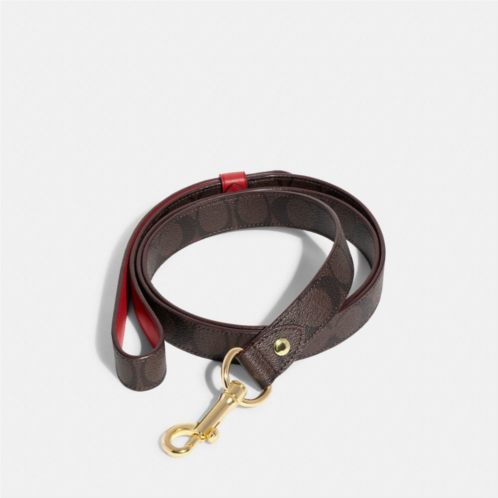 COACH Boxed Large Pet Leash In Signature Canvas