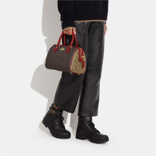 COACH Rowan Satchel Bag In Signature Canvas