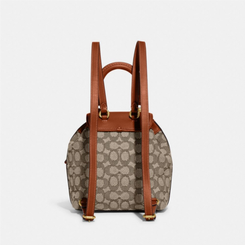 Coach Riya Backpack 21 In Signature Textile Jacquard