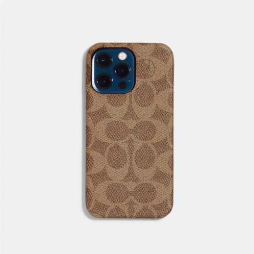 COACH Iphone 14 Pro Case In Signature Canvas