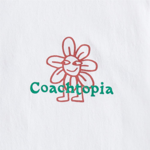 Coach Relaxed T Shirt In 97% Recycled Cotton: Flower Watcher