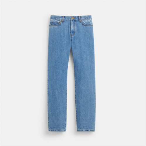 COACH Straight Fit Denim Jeans