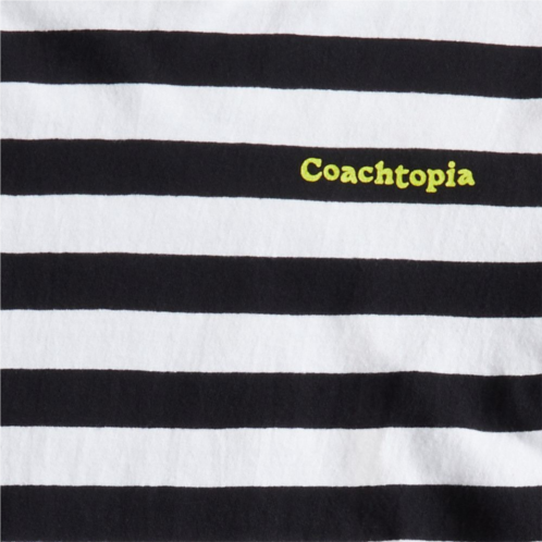 Coach Long Sleeve T Shirt With Stripe Pattern