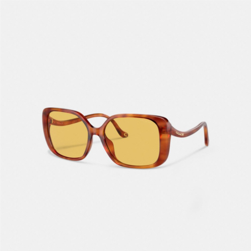 Coach Swoop Temple Rectangle Sunglasses