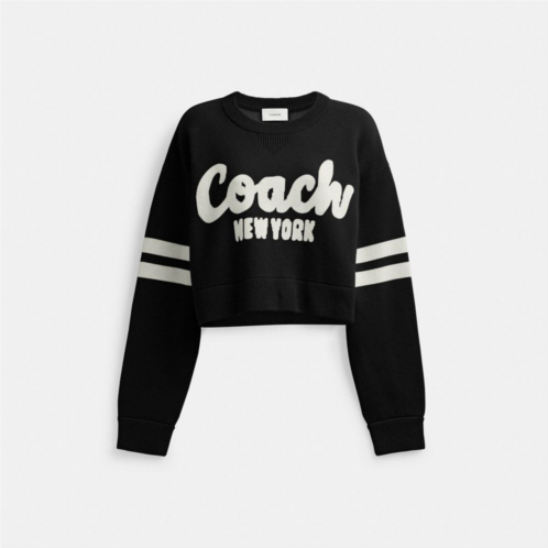 Cropped Coach Sweater