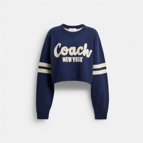 Cropped Coach Sweater