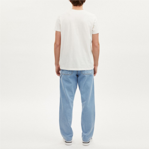 COACH Relaxed Straight Fit Denim Carpenter Pants