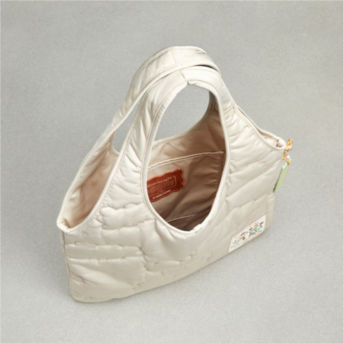 Coachtopia Loop Flat Tote With Plaid Cloud Quilting