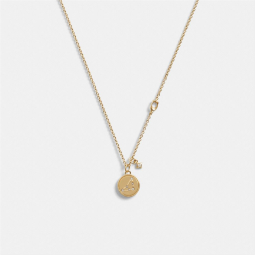 COACH Capricorn Coin Pendant Necklace