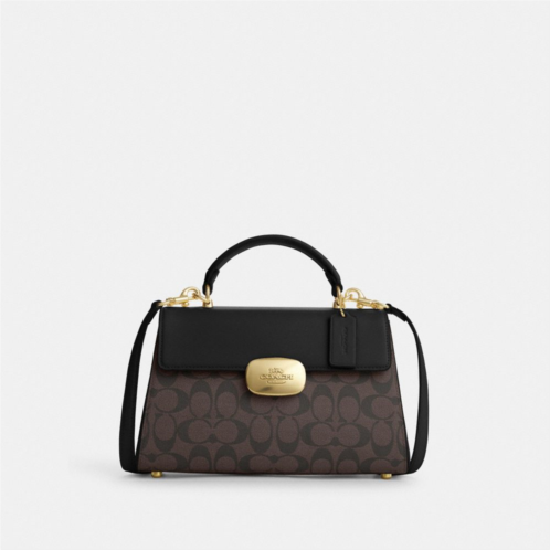 COACH Eliza Top Handle In Signature Canvas