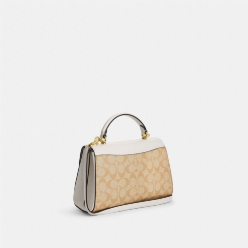 COACH Eliza Top Handle In Signature Canvas