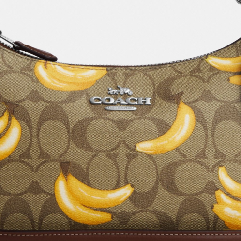 COACH Teri Shoulder Bag In Signature Canvas With Banana Print