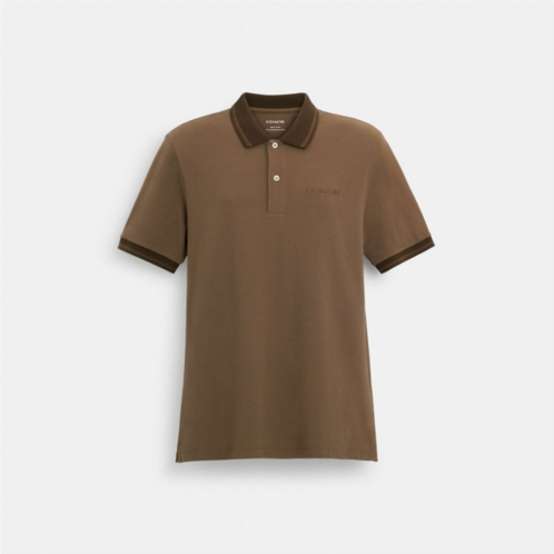 COACH Colorblock Polo In Organic Cotton