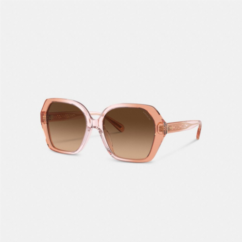 Coach Signature Ombre Geometric Square Sunglasses