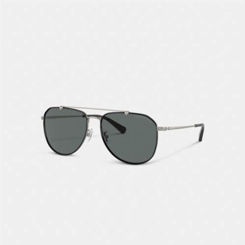 Coach Metal Windsor Pilot Sunglasses