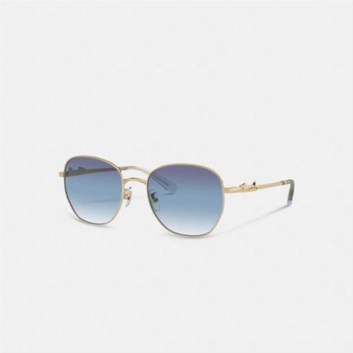 Coach Script Round Sunglasses