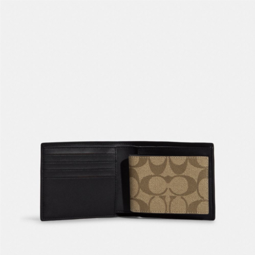 COACH 3 In 1 Wallet In Blocked Signature Canvas