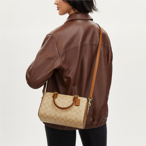 COACH Rowan Satchel Bag In Blocked Signature Canvas