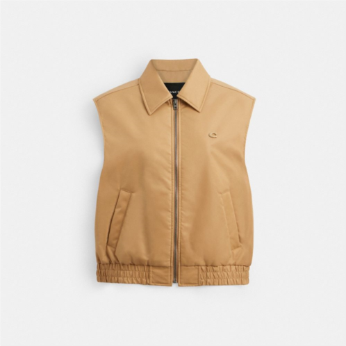 Coach Cropped Vest In Recycled Nylon
