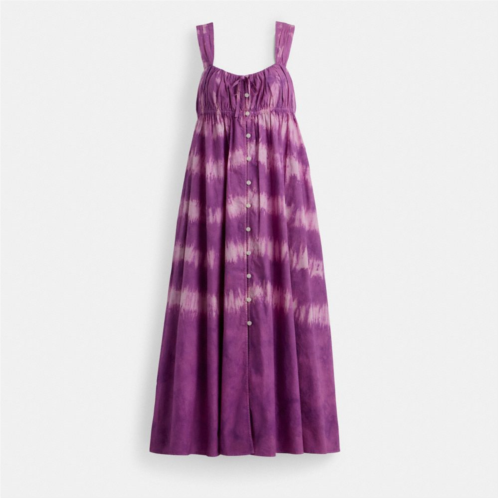 Coach Tie Dye Sleeveless Dress In Organic Cotton