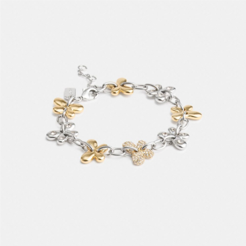 COACH Pave Butterfly Chain Bracelet
