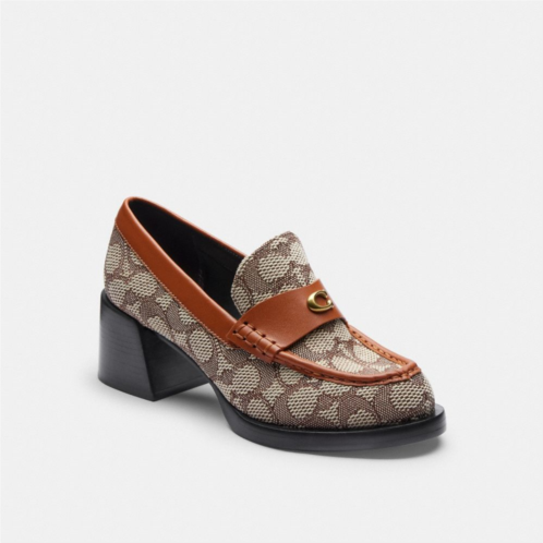 Coach Natalie Loafer In Signature Textile Jacquard