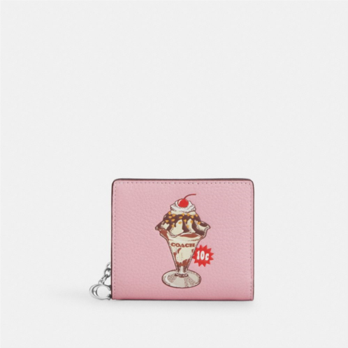 COACH Snap Wallet With Sundae Graphic
