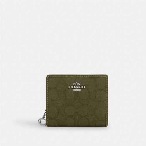 COACH Snap Wallet In Signature Jacquard