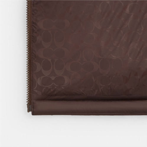 COACH Mid Length Belted Down Jacket In Recycled Polyamide