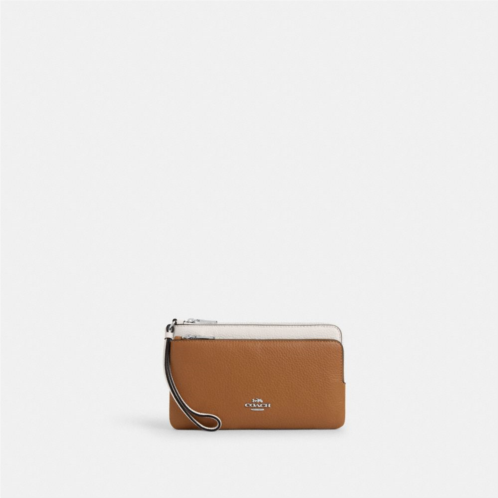 COACH Double Zip Wallet In Colorblock