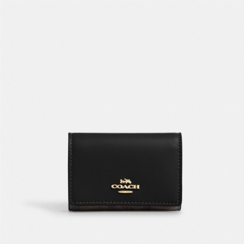 COACH Micro Wallet In Signature Canvas