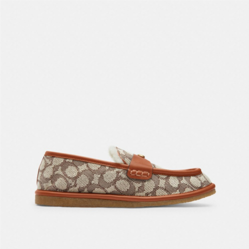 Coach Forest Slipper In Signature Textile Jacquard