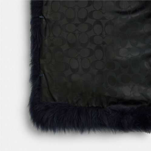 COACH Fluffy Shearling Vest