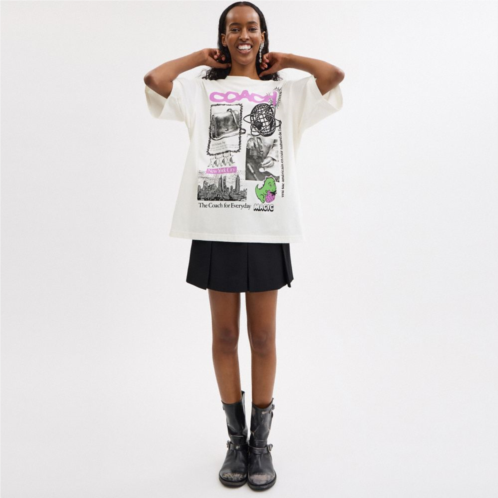 Coach Relaxed Graphic T Shirt In Organic Cotton