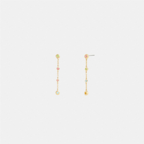 COACH Open Circle Thin Linear Earrings