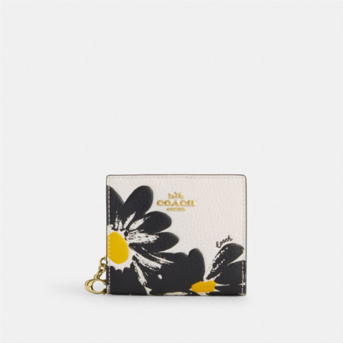 COACH Snap Wallet With Floral Print