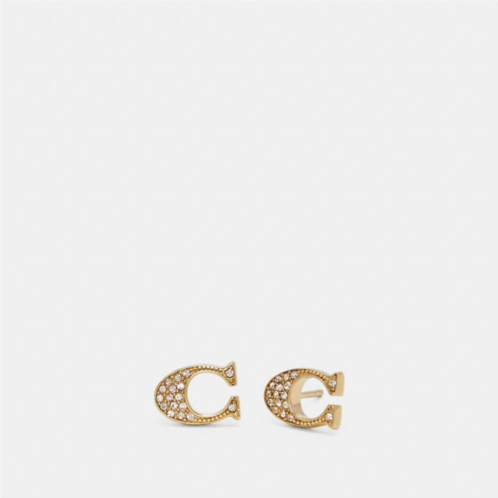 COACH Signature Stud Earrings