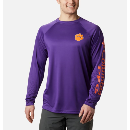 Columbia Mens Collegiate PFG Terminal Tackle Long Sleeve Shirt - Clemson