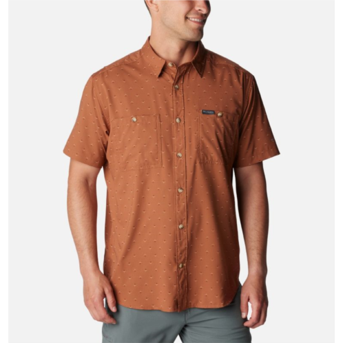 Columbia Mens Utilizer Printed Woven Short Sleeve Shirt