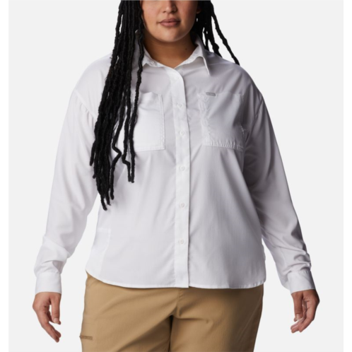 Columbia Womens Silver Ridge Utility Long Sleeve Shirt - Plus Size