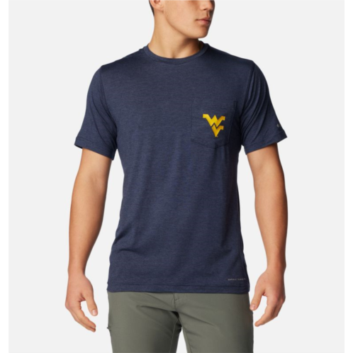 Columbia Mens Collegiate Tech Trail Short Sleeve Shirt - West Virginia