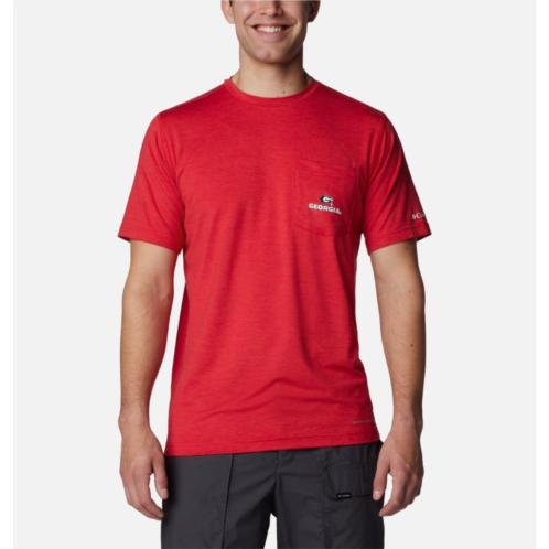 Columbia Mens Collegiate Tech Trail Short Sleeve Shirt - Georgia