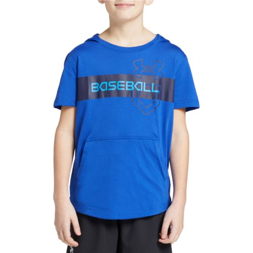 Under Armour Boys Short Sleeve Hooded Baseball T-Shirt