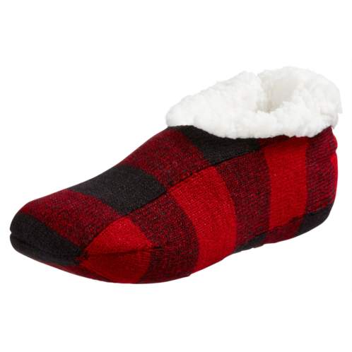 Northeast Outfitters Womens Cozy Cabin Holiday Buff Check Slipper Socks