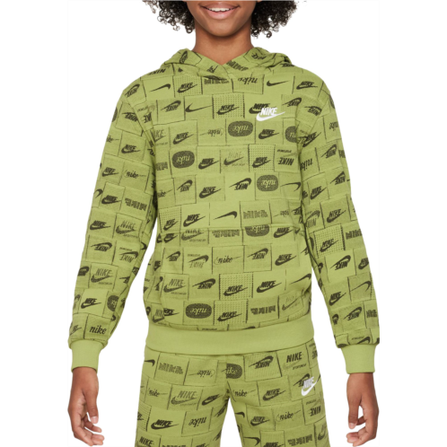 Nike Kids Sportswear Club Fleece Printed Hoodie