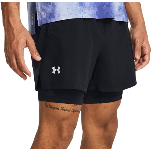 Under Armour Mens Launch Woven 5 2-in-1 Shorts