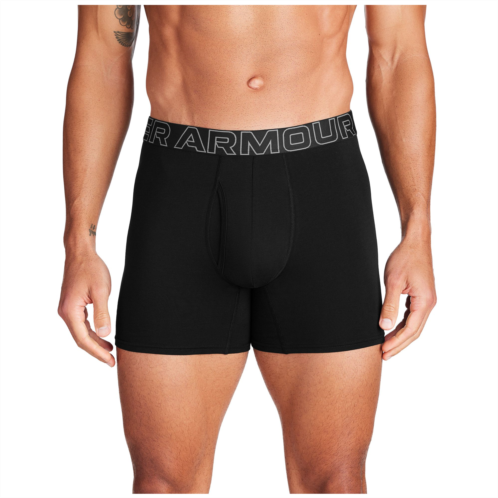 Under Armour Mens UA Performance Cotton 6 Boxer Briefs 3 Pack