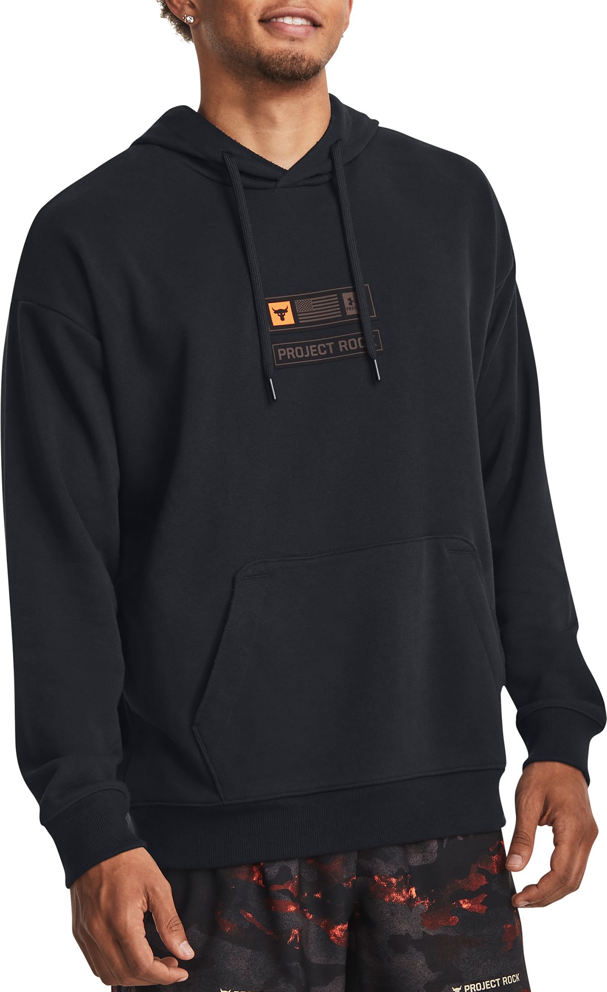 Under Armour Mens Project Rock Heavyweight Terry Hoodie
